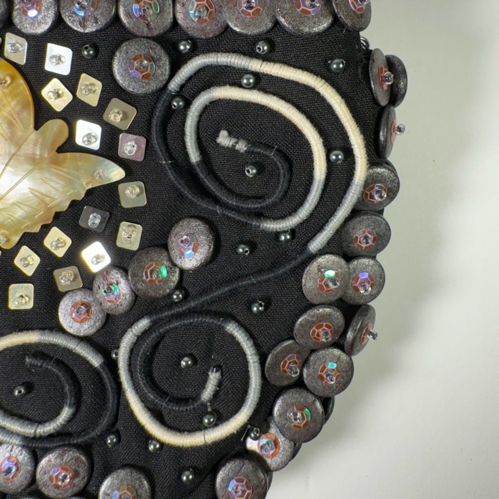 Mido Collection Black Beaded Shoulder Bag - Picture 9 of 12
